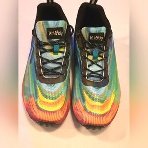Size 11.5 Kricely Men's Trail Running Shoes Hiking Outdoor Sneaker Shoe  Rainbow